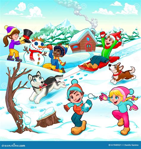 free winter cartoon images|winter holiday cartoon.